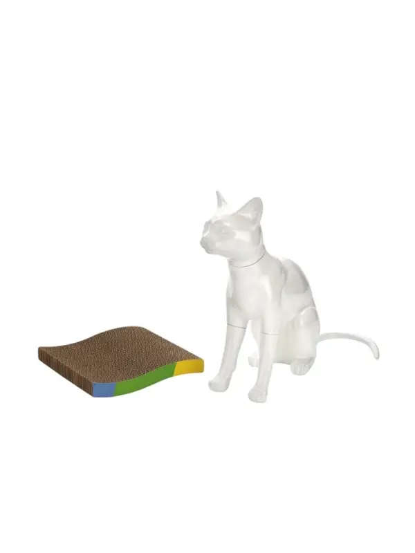 Когтеточка - лежанка &laquo;Мини-волна&raquo;, 20&times;20&times;2.5 см, с кошачьей мятой, гофрокартон