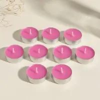 Набор свечей ароматических чайных &laquo;Роза&raquo;, 10 г, 9 шт.