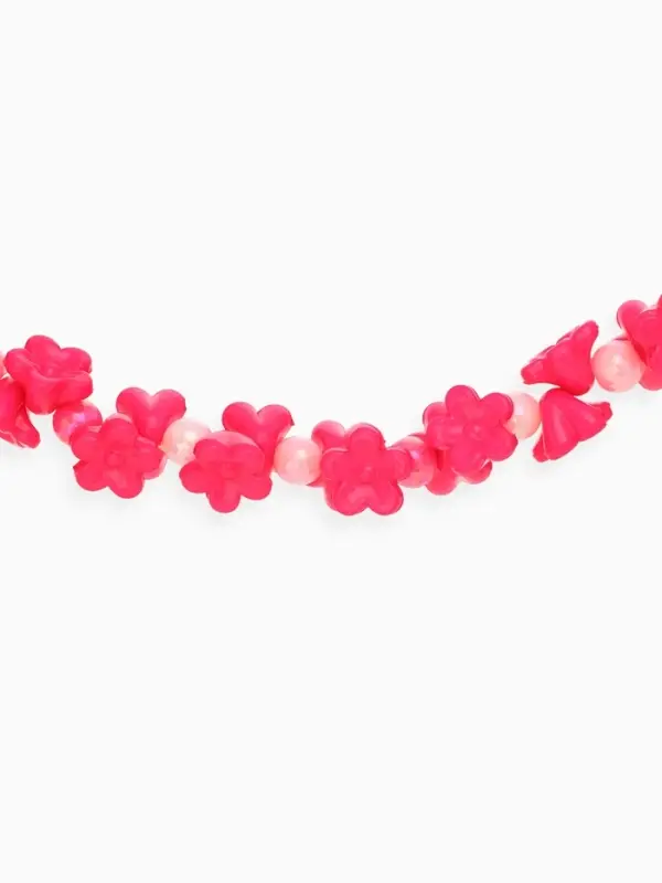 Набор детских украшений &laquo;Выбражулька. Цветы сирени&raquo;, 2 предмета: бусы, браслет d=6 см, розовый