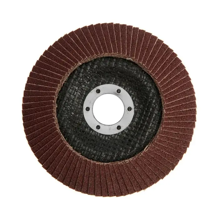 Круг лепестковый торцевой конический ТУНДРА, 125&times;22 мм, Р100