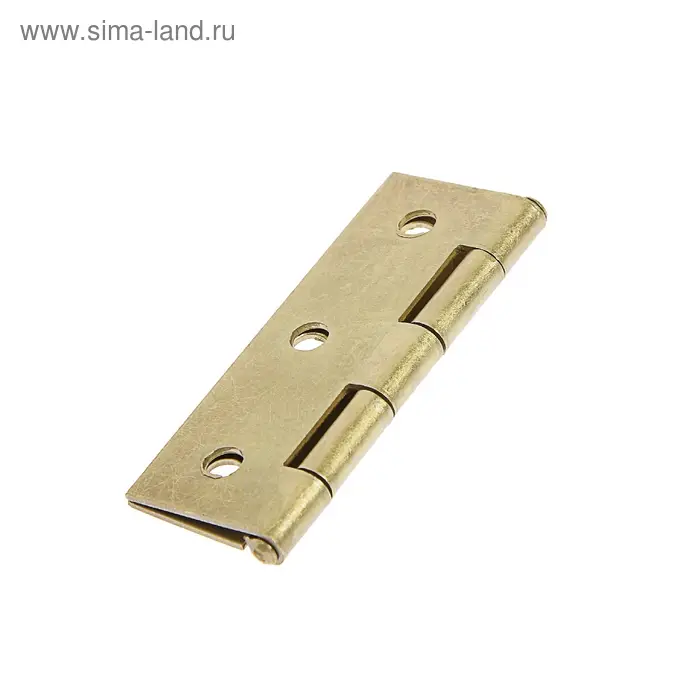 Петля железная, 62×37×1 мм, латунь Петля железная, 62×37×1 мм, латунь