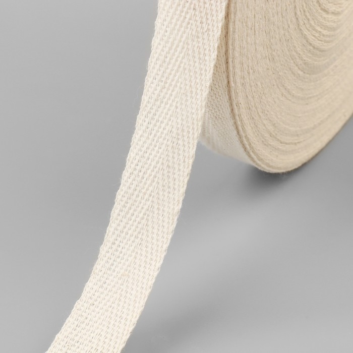 Лента киперная, 20 мм, 50 ± 1 м, плотность 3,33 гр/м, цвет бежевый Лента киперная, 20 мм, 50 ± 1 м, плотность 3,33 гр/м, цвет бежевый