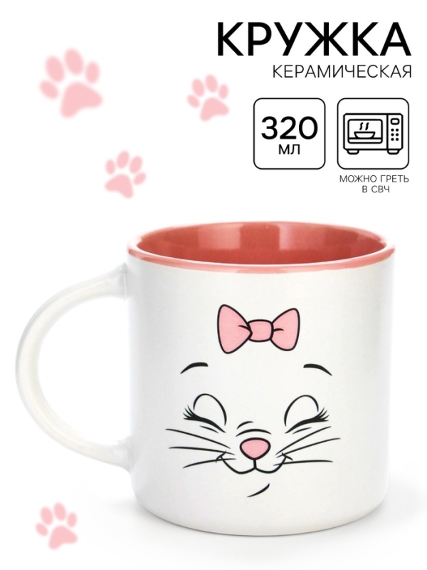 Кружка керамическая Кружка керамическая "Кошечка Мари", Коты аристократы, 350 мл