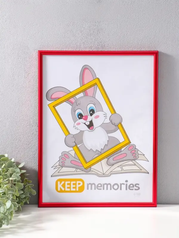 Фоторамка для фото 30&times;40 см Keep memories &laquo;Радуга&raquo;, пластик, красный, (пластиковый экран)