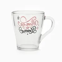 Кружки стеклянные новогодние &laquo;Персонажи&raquo;, набор 2 шт. по 300 мл