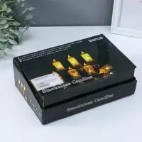 Светодиодная свеча LED - ночник RISALUX &laquo;С подтёками, грани&raquo;, 3&times;LR41, прозрачный, 3.5&times;3.5&times;7 см