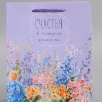 Пакет подарочный ламинированный "Счастья" 18 х 22,3 х 10 см