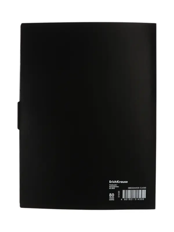 Тетрадь на кольцах ErichKrause Accent А4, 80 листов, в клетку, пластиковая обложка, на кнопке, 100% белизна, блок офсет, МИКС