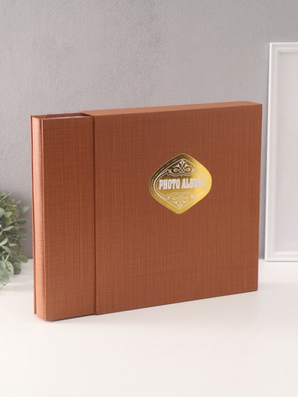 Фотоальбом на 500 фото 10х15 см Фотоальбом на 500 фото 10х15 см "Текстуры" в коробке карамель 4,7х33х34 см