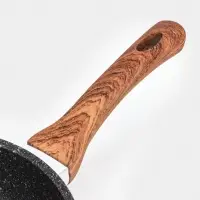 Сковорода KUKMARA Granit Ultra original, d=24 см, пластиковая ручка, антипригарное покрытие, литой алюминий, коричневая