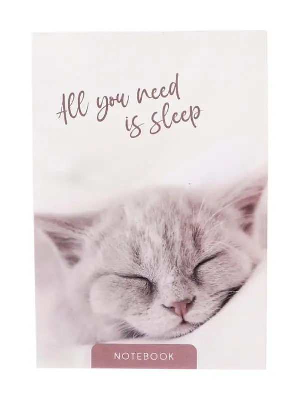 Блокнот А6, 40 листов в клетку на скрепке "Сладкий сон", обложка мелованный картон, блок офсет, МИКС