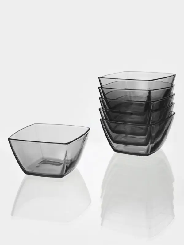 Набор салатников ТОКИО.GRAY 6 шт. 125*125 мм
