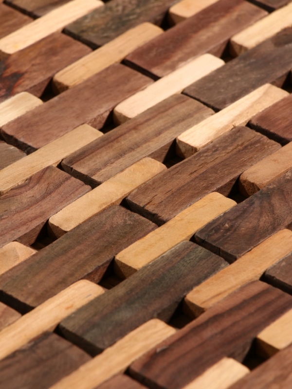 Коврик из тикового дерева, 40х30х0,7 см