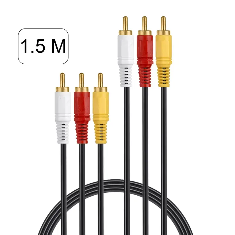 Кабель 3RCA-3RCA 1.5M (250шт/кор) Кабель 3RCA-3RCA 1.5M (250шт/кор)