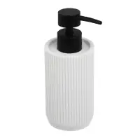 Диспенсер для жидкого мыла тм VETTA Дакота, 250мл, смола (полирезин), белый,&nbsp;6,5x6,5x16,5см