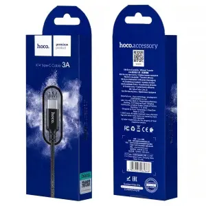 Кабель USB на Type-C 1M X14 HOCO черный