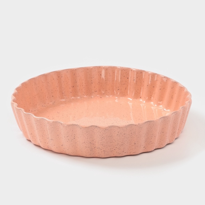 Форма для запекания Борисовская керамика «Фламинго», 2,5 мл, 28×6 см, розовая Форма для запекания Борисовская керамика «Фламинго», 2,5 мл, 28×6 см, розовая