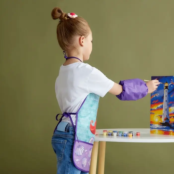 Фартук с нарукавниками детский &laquo;Ариэль&raquo;, Принцессы, 49&times;39 см