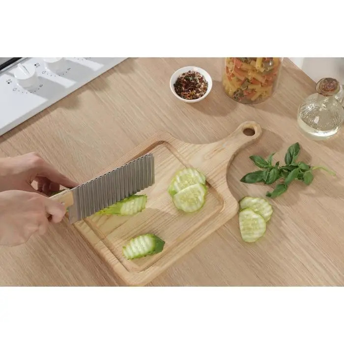 Нож для фигурной резки Доляна, 27&times;6 см, нержавеющая сталь, бежевый