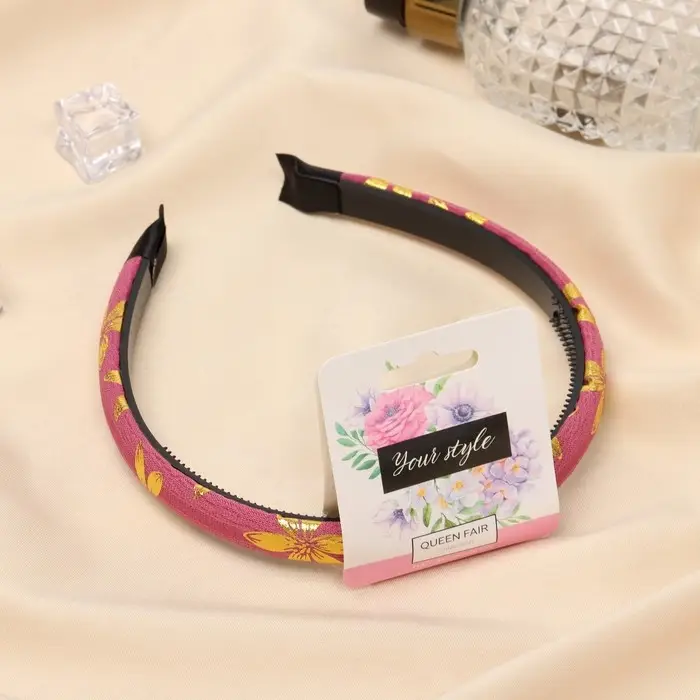 Ободок для волос «Ширли», цветы, 1 см, МИКС Ободок для волос «Ширли», цветы, 1 см, МИКС