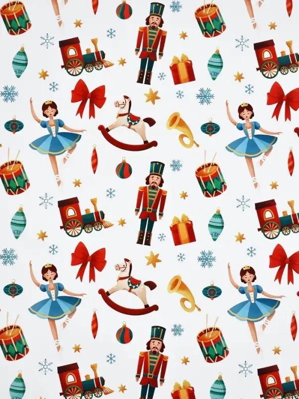 Набор упаковочной бумаги &laquo;Зимняя сказка&raquo;, 4 листа, 70 &times; 100 см