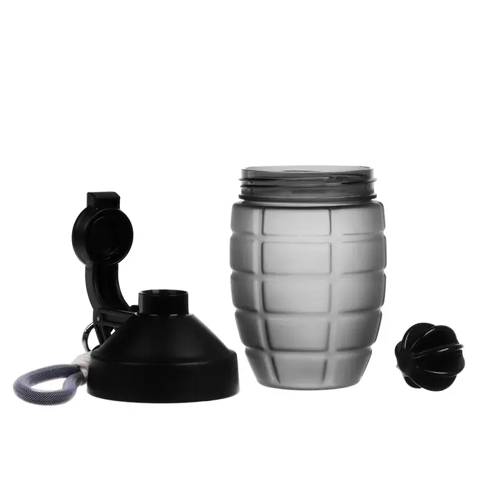 Шейкер спортивный &laquo;Граната&raquo;, 600 мл, 18&times;12 см, черный