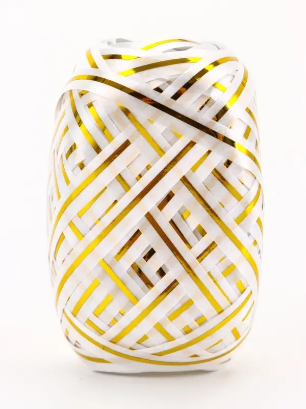 Лента упаковочная, с полосой, микс, 0.5 см &times; 10 м, набор 6 шт.