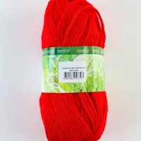 Пряжа &laquo;Бюджетная Макси&raquo; 40% шерсть, акрил 60%. 140 м/150 г (046 красный)