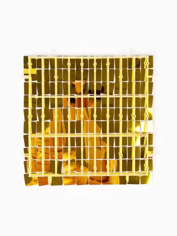Панель с пайетками для фотозоны 30&times;30 см золотая
