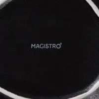 Тарелки глубокие Magistro Carbon, 17.5&times;15 см, набор 2 шт., фарфор, чёрные