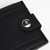 Портмоне мужское на магните, отдел для карт, монет, чёрное