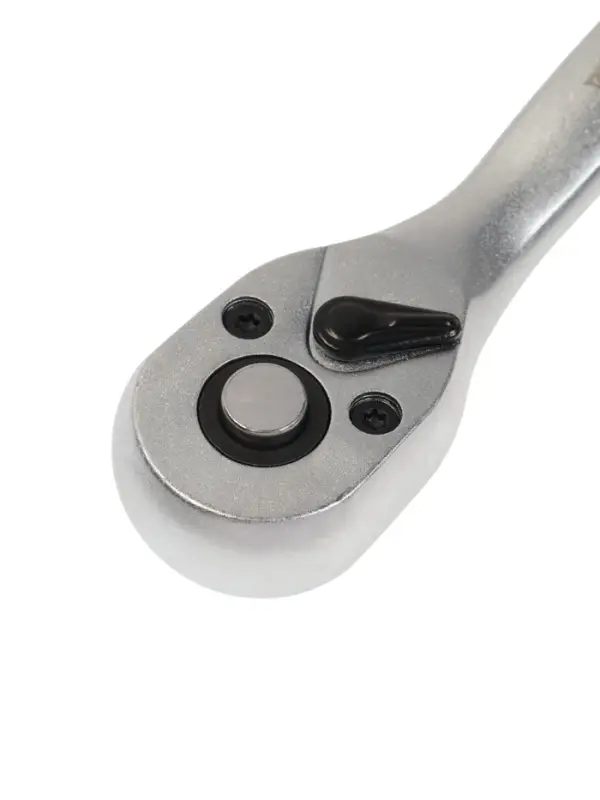 Вороток с трещоткой ТУНДРА, CrV, квадрат 3/8", 2К рукоятка, 72 зубца, 200 мм