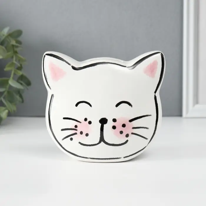 Копилка для денег &laquo;Милая кошечка&raquo;, керамика, 8.2&times;12.7&times;11.4 см