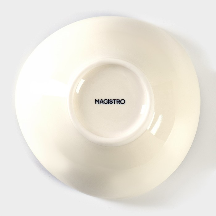 Салатник фарфоровый Magistro Ocean, 300 мл, цвет голубой Салатник фарфоровый Magistro Ocean, 300 мл, цвет голубой