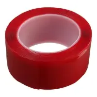 Клейкая лента TORSO, прозрачная, двусторонняя, акриловая, 50 мм &times; 5 м