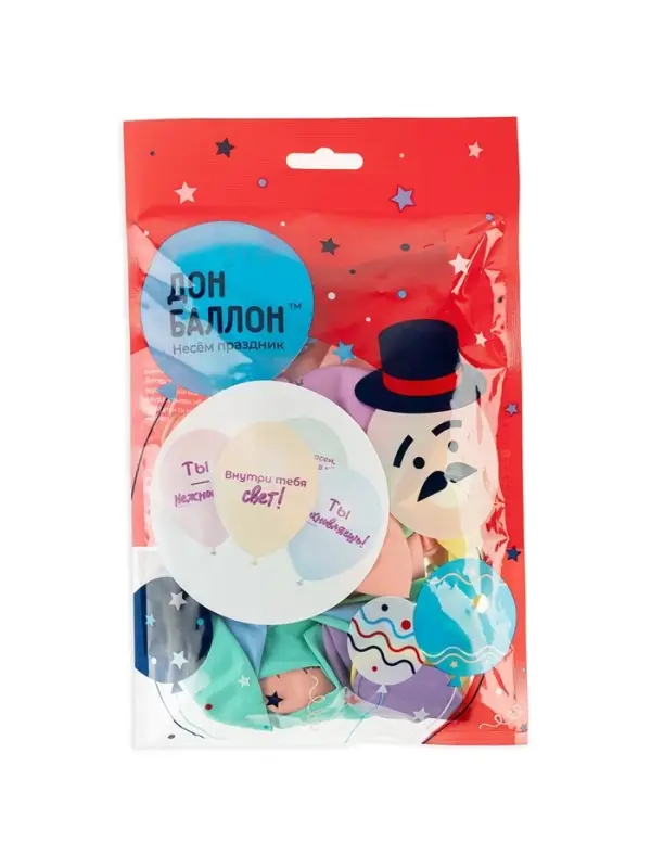 Воздушные шары латексные 12" &laquo;Нежные слова&raquo;, набор 25 шт. МИКС