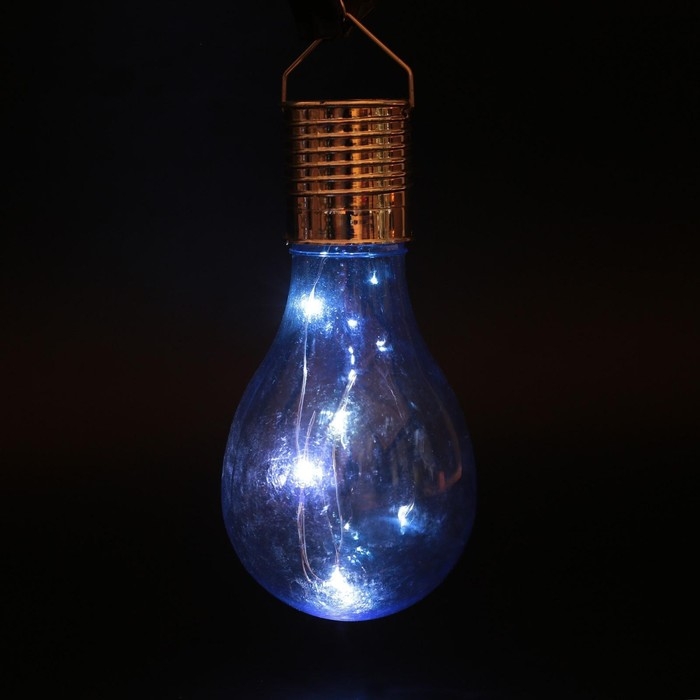 Садовый светильник на солнечной батарее «Лампочка», 8×14×8 см, 5 LED, свечение белое Садовый светильник на солнечной батарее «Лампочка», 8×14×8 см, 5 LED, свечение белое