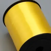 Лента для декора, подарков и шаров, жёлтый, 0.5 см &times; 500 ярдов