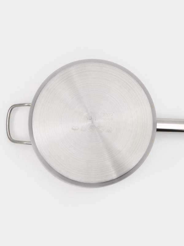 Ковш 5,1 л, d=22, h=13,5 см, с крышкой, толщина стенки 0,8 мм, индукция, две ручки Ковш 5,1 л, d=22, h=13,5 см, с крышкой, толщина стенки 0,8 мм, индукция, две ручки