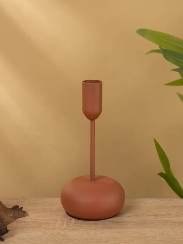 Подсвечник на 1 свечу текстурный  Подсвечник на 1 свечу текстурный "Терракота" 8х8х15,5 см
