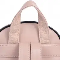 Рюкзак-мини женский на молнии, с карманом, размер 21&times;12&times;27 см, бежевый