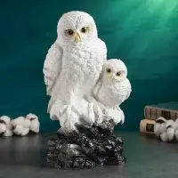 Копилка для денег &laquo;Совы полярные&raquo;, полистоун, 20&times;18&times;36 см