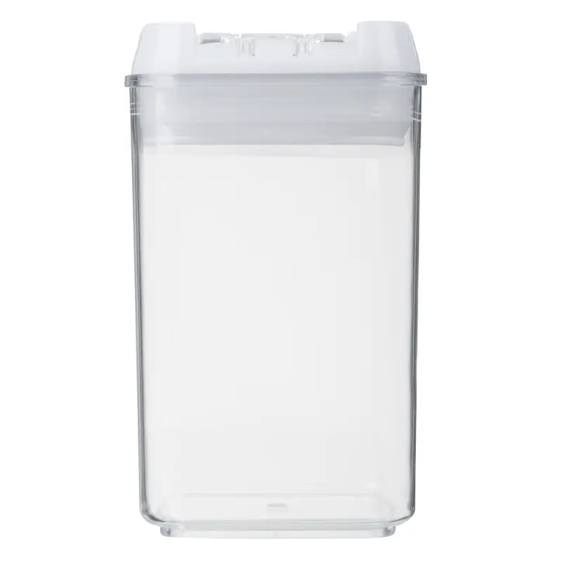 Банка для сыпучих продуктов, тм VETTA, Миндаль, 450мл квадратная, пластик