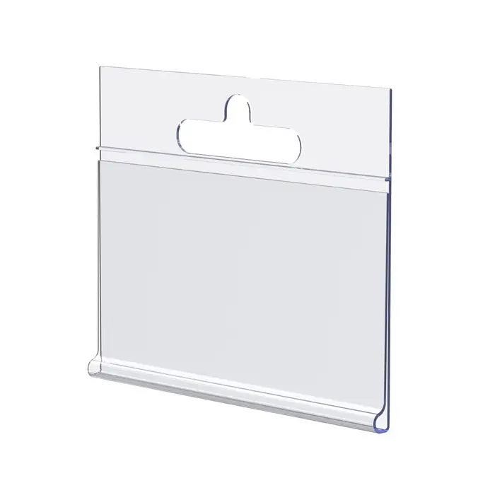 Ценникодержатель на крючок, подвесной, 7×3,9 см, прозрачный