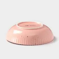 Тарелка глубокая Доляна &laquo;Коралл&raquo;, 700 мл, d=18.2 см, фарфор, розовая