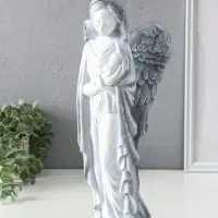 Фигура гипс &laquo;Ангелина с младенцем&raquo;, 40&times;17&times;10 см, антик