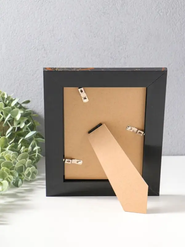 Фоторамка пластик 13х18 см "Гедеон" чёрный с золотом 24х19х2 см