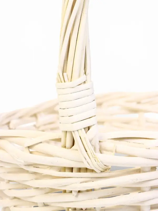 Набор корзин 3 шт ИВА 44x37x16 37х32x14 31х27x12 см ПЛЕТ ручка h=20/18/16 см бел