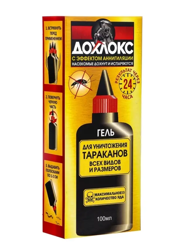 Средство от тараканов Дохлокс &laquo;Тараканья смерть&raquo;, гель, 100 мл