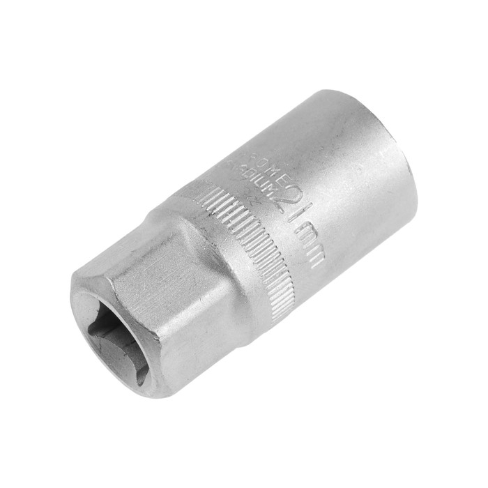 Головка свечная шестигранная ТУНДРА, под квадрат 1/2 Головка свечная шестигранная ТУНДРА, под квадрат 1/2", 21 мм, CrV